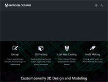 Tablet Screenshot of mongerdesigns.com